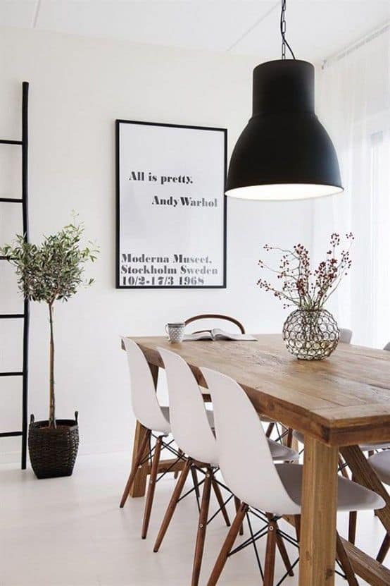 modern minimalist dining room