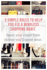 how to stop mindless shopping