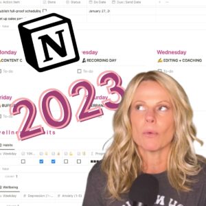Goal Planning in Notion 2023