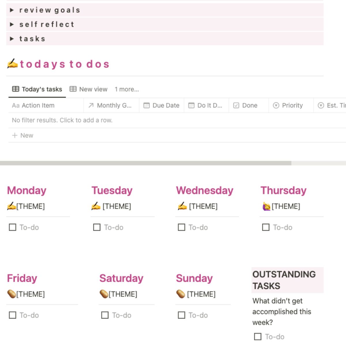 My Weekly Planning Routine in Notion It's ADHD Friendly