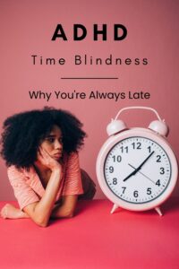 ADHD woman with time blindness