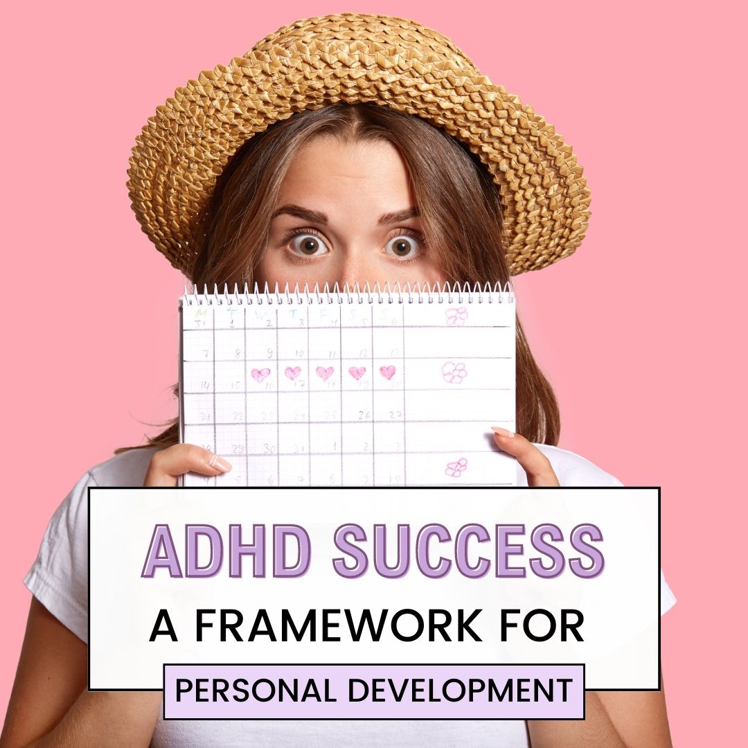 ADHD woman holding sign