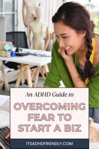 ADHD woman starting a business