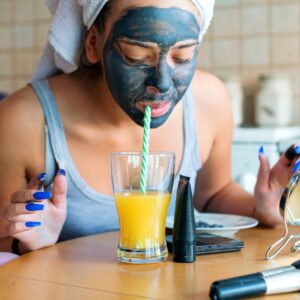ADHD woman with morning routine